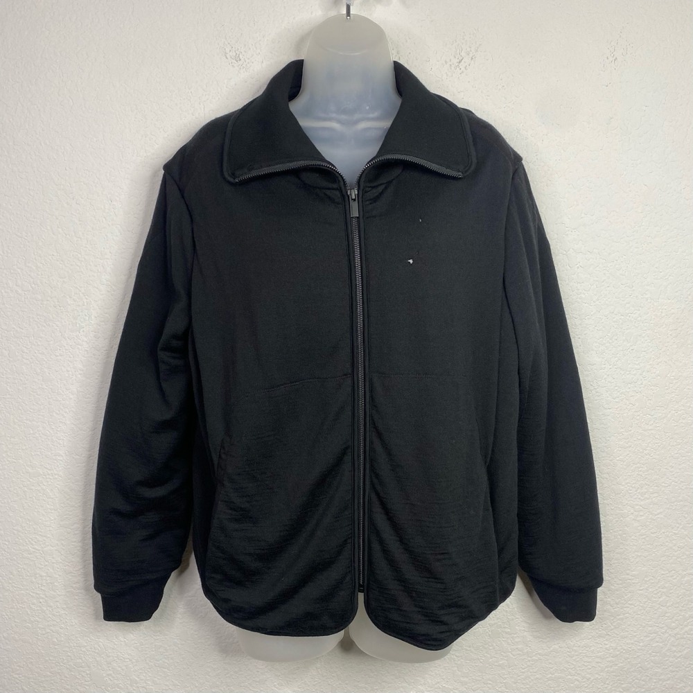 Icebreaker Jacket Womens M Black‎ Merino Wool Outdoor Activewear Gorpcore Hiking